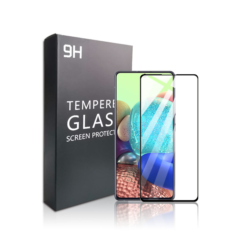 Silk printing cold curved edge 3d full glue tempered glass screen