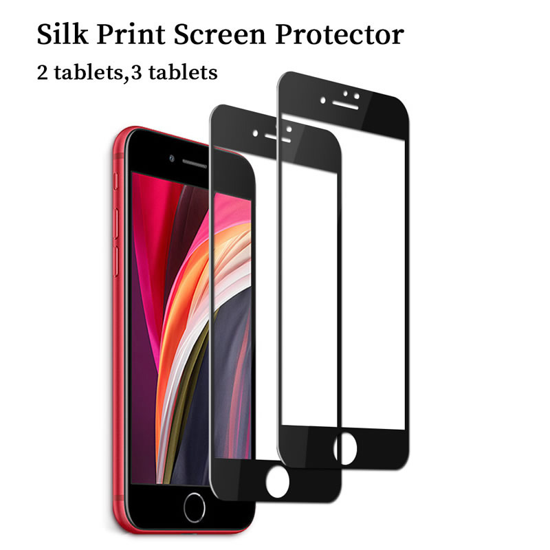 2.5D silk print Screen Protector wholesale for iPhone SE2 Ruite