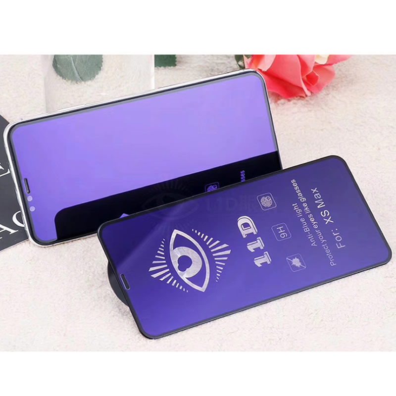 High Quality 11D Anti Blue Light Screen Protector Phone Tempered Glass For iPhone 11 Pro Max