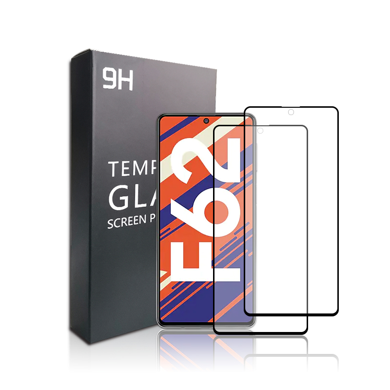 9h 5D Full Glue Full Coverage Tempered Glass Screen Protector Film For Samsung F62 Protection Glass