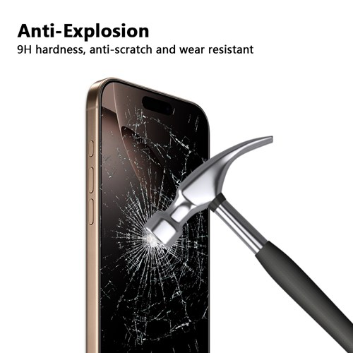 JETech 360 Gradi Privacy Pellicola Protettiva per iPhone 16 6,1 Pollici, Vetro Temperato Film Anti-Spia 4 Vie con Strumento di Installazione Facile, 2 Pezzi