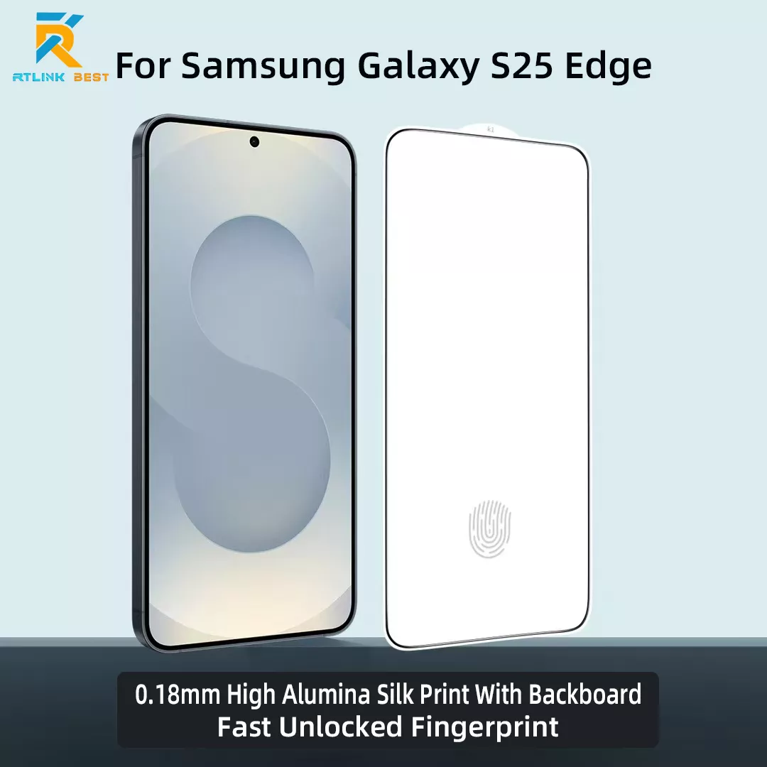 Clear glass silk print privacy glass HD 2.5D Full Coverage Anti Scratch Tempered Glass Screen Protector Screen Protector for Samsung S25 Edge