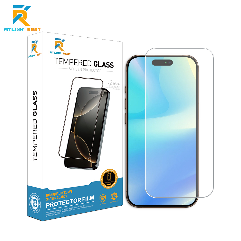 Premium Tempered Glass Screen Protector for iPhone 18, 9H Hardness Anti-Scratch HD Clear Oleophobic Coating Anti-Fingerprint Screen Film