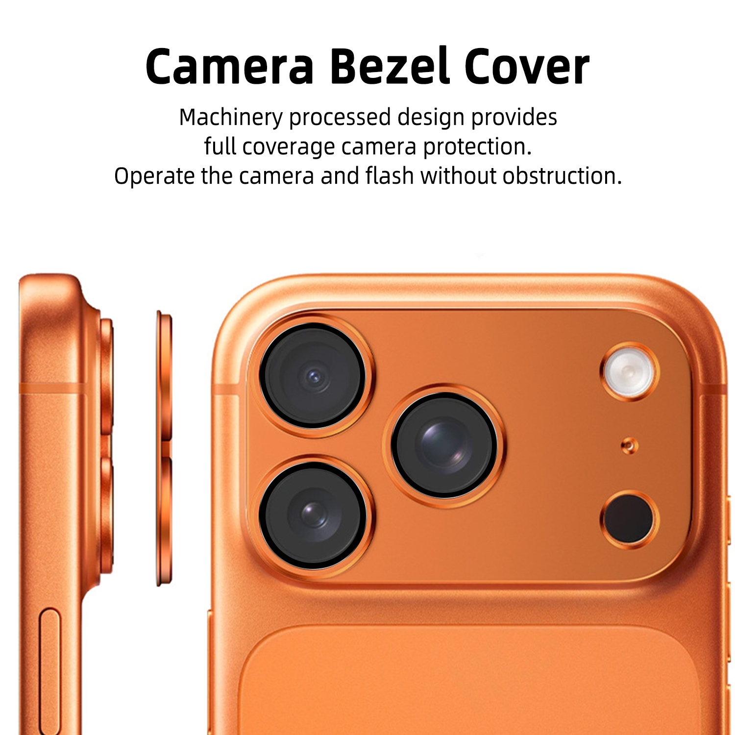 Bulk Buy Camera Lens Protector for iPhone 17 Pro Max Metal Ring Bling Sparkle Lens Film Mobile Phone Accessories Supplier