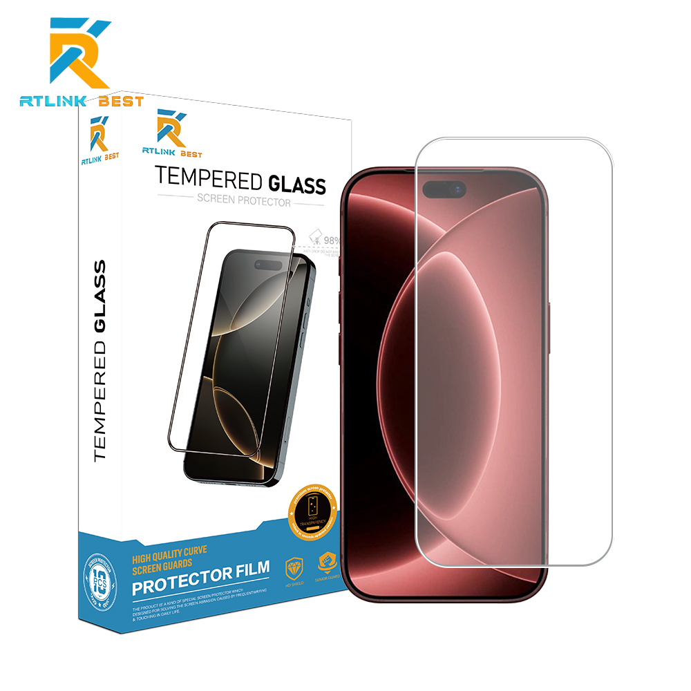 Premium Tempered Glass Screen Protector for iPhone 18, 9H Hardness Anti-Scratch HD Clear Oleophobic Coating Anti-Fingerprint Screen Film